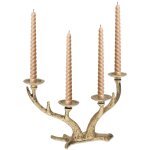 Chandelier en bois de cerf, candlabre pour chandelle  4 cm, porte - bougie vintage en fonte, quatre ...