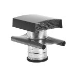 Chapeau alu fourreau galva feuille de plomb gris  125 mm atlantic