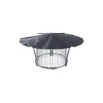 Chapeau chinois inox réglable de 80 à 130 mm anti - oiseau poujoulat Chapeau chinois inox réglable de 80 à 130 mm anti - oiseau poujoulat