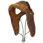 Chapeau classique en polaire pour animal domestique en cuir pour animal domestique (taille l, caf)
