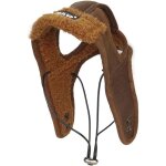 Chapeau classique en polaire pour animal domestique en cuir pour animal domestique (taille l, caf�)