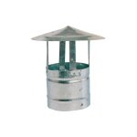 Chapeau fixe chinois de chemina e chemina e de chemina e en acier galvanisa de 13 cm