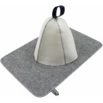 Chapeau de sauna textiles naturels - feutre de douche avec crochet capuches de bain pour hommes et femmes ...