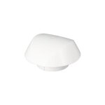 Chapeau de ventilation sans moustiquaire 125 blanc