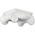 Chapiteau de colonne 111009 profhome colonne lement dcorative style ionique blanc