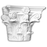 Profhome decor - chapiteau de demi - colonne profhome 445301 moulure de fa�ade colonne �l�ment de fa�ade ...