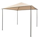 Vidaxl - chapiteau tente 3 x 3 m beige acier