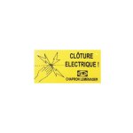 Chapron lemenager - plaque avertissement clôture électrique - chapron Chapron lemenager - plaque avertissement clôture électrique - chapron