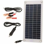 Chargeur de batterie de voiture solaire mainteneur de panneau d'�nergie solaire portable avec allume ...
