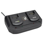 Chargeur double super rapide batterie 18v easy full - 2x 3. 5a - compatible batteries d'outils de jardinage ...