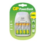 Chargeur de piles aa / aaa / 9v powerbank gp pb11gs250