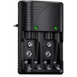 Chargeur de piles universel aa / aaa / 9 v, chargeur rapide 6802, pour piles rechargeables aa / aaa ni ...