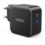 Chargeur rapide gan usb type c 61w 3a powerdelivery noir