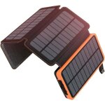 Chargeur solaire 25000mah portable batterie externe avec 4 panneaux impermable power bank avec 2 usb ...
