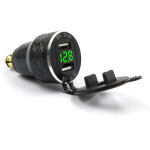 Chargeur de t�l�phone portable usb pour moto, prise europ�enne pour bmw ducati, affichage de tension ...