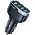 Chargeur de voiture 120 w, charge super rapide, chargeur de voiture � quatre ports, charge super rapide, ...