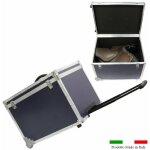 Chariot bleu royal: malle de chariot dans une valise  selle en plastique lamin avec poigne rabattable ...