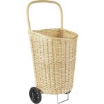 Aubry gaspard ? chariot � courses en osier blanc ? dimensions 45x35x50 cm ? poids 2. 5 kg ? �l�gant et ...