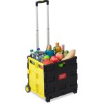 Chariot de courses pliable, poigne, roulettes en caoutchouc, poussette de march, aluminium, rouge, ...