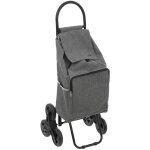 Five - chariot de courses à 6 roues avec poche isotherme - 51l - gris - h 99 x l 43 x p 36 cm - livraison ... Five - chariot de courses à 6 roues avec poche isotherme - 51l - gris - h 99 x l 43 x p 36 cm - livraison ...