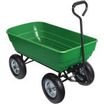 Chariot de jardin � main ? 1170 x 575 x 620 mm ? volume 125 l ? capacit� de charge 350 kg ? avec benne ...