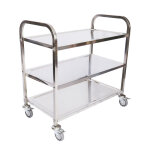Chariot de service ? 936 x 560 x 945 mm ? acier affin ? 3 tagres ? jusqu' 150kg ? desserte table ...