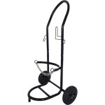 Chariot de transport relaxdays pour bouteilles de gaz 5?33 kg, h x l x p : 102 x 52 x 60 cm, pneus pleins, ...