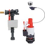 Chasse d'eau wc mcanisme double chasse mw2 et robinet flotteur doblo wirquin 10723598, gris