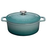 Chasseur cocotte en fonte ronde 28 cm quartz - sublime