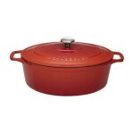 Chasseur - cocotte ovale en fonte maille 33cm rubis sublime puc473358