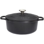Chasseur - cocotte ronde 32 cm noir interieur noir
