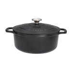 Cocotte ronde en fonte maille 18cm noire sublime - chasseur - puc471801