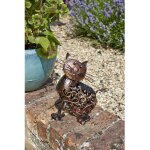 Chat solaire mtal lumineux