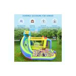 Libert� ch�teau gonflable 5 en 1 pour enfants de 3 � 10 ans, souffleur inclus, avec toboggan, zone de ...