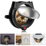 Chatire pour animaux - verrouillage 4 voies, design unique, facile  installer - noir
