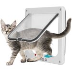Sjlerst chatière pour chat avec magnétique à 4 voies, porte pour animaux de compagnie pour chats et petits ... Sjlerst chatière pour chat avec magnétique à 4 voies, porte pour animaux de compagnie pour chats et petits ...