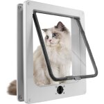 Chati�re magn�tique � 4 voies 23. 5 x 27 x 5. 5cm pour chats et petits chiens, porte avec tunnel pour ...