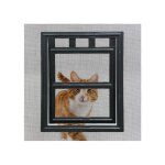Volet moustiquaire - chatire de moustiquaire de porte ou baie vitre h25 cm x l20 cm noir
