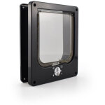 Chati�res et portes manuelles, chati�re 4 positions avec tunnel pour chat, noir taille l