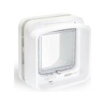 Sureflap chatiere a puce lectronique dualscan - blanc - 142 mm x 120 mm (mmorisation d'un maximum de ...