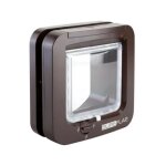 Sureflap - chatiere a puce électronique - marron - 142 mm x 120 mm (mémorisation d'un maximum de 32 puces) ... Sureflap - chatiere a puce électronique - marron - 142 mm x 120 mm (mémorisation d'un maximum de 32 puces) ...