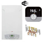 Chappee - chaudi�re gaz basnox luna st blue compact 2. 24 chapp�e 24 kw / chemin�e compl�te (douilles ...