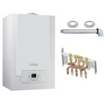 De dietrich - chaudire gaz condensation mpx mi slim - 29 kw - complte - dosseret - douilles - ventouse ...