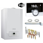 De dietrich - chaudi�re gaz condensation mpx mi slim - 29 kw - compl�te avec dosseret, douilles, ventouse ...