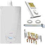 Chappee - chaudire gaz murale condensation accea chappe 25 kw complte (ventouse + douilles + dosseret) ...