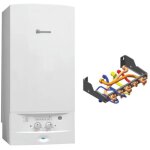 Chaudire gaz naturel murale aclis avec dosseret bas nox vmc, nglm23 - 8xn5, 23 kw