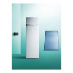 Chaudire au sol  condensation avec cesi intgr vaillant aurocompact auto - vidangeable, 20 kw, h1866x595mm ...