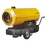 Chauffage � air puls� mobile au fuel sovelor hpv max sur roues puissance r�glable 80 ou 110kw combustion ...