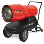 Chauffage de chantier / canon a air chaud diesel / fioul avec turbine incorpore 30000 w mh30000d - mecafer ...