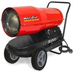 Chauffage de chantier / canon a air chaud diesel / fioul avec turbine incorpore 30000 w mh30000d - mecafer ...